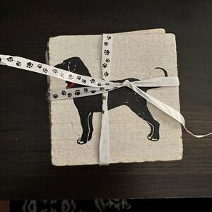 NWT Black Dog Rustic Marlin set of 4 wooden coasters